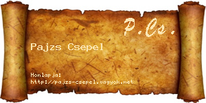 Pajzs Csepel névjegykártya